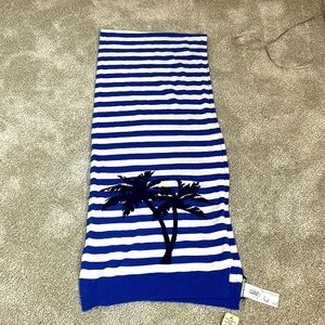Tommy Bahama Palm Tree Intarsia Wool/Cashmere Blend Scarf